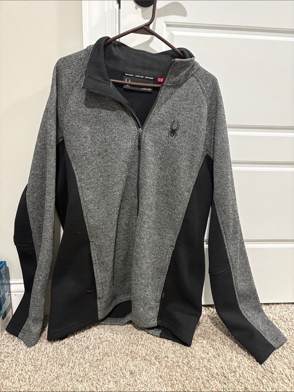 Spyder Grey & Black full-Zip Pullover